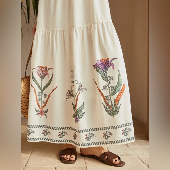 Commense Backless Pleated Floral Dress size M - Picture 6 of 6